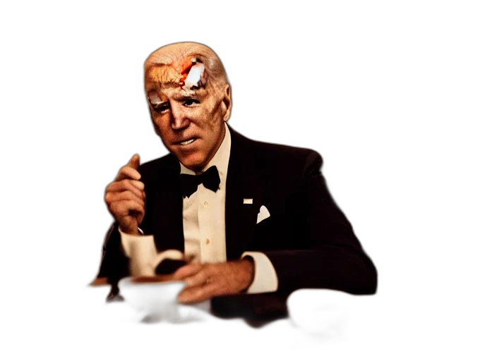 staff, food, face, mask, concept art, pixel art, joe, biden transparent PNG cut-out