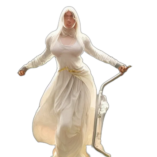 dress, sword, staff, concept art, fantasy art, 3d render, photorealistic, snow transparent PNG cut-out