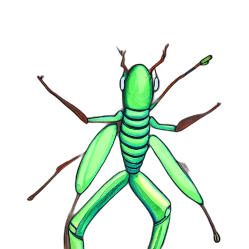 creature, staff, animal, robot, concept art, 3d render, pixel art, fantasy art transparent PNG cut-out