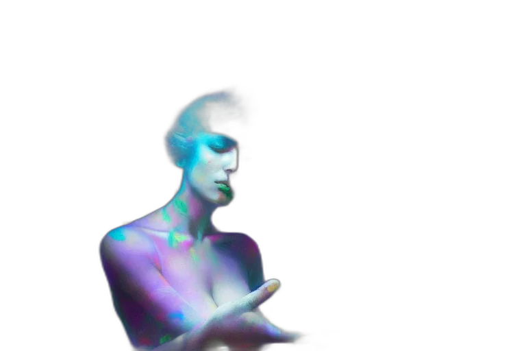 robot, face, creature, mask, vaporwave, concept art, 3d render, cyberpunk transparent PNG cut-out