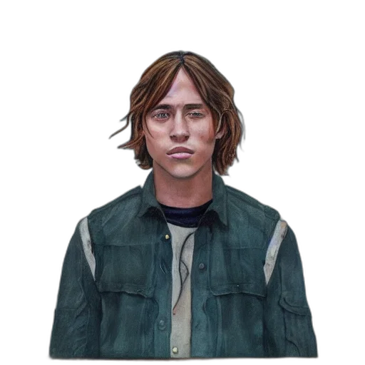 jacket, face, hair, staff, concept art, photorealistic, pixel art, oil painting transparent PNG cut-out