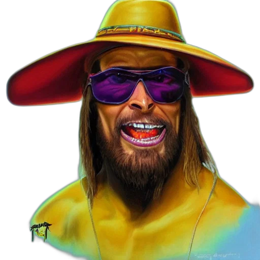 hat, animal, face, jacket, photorealistic, comic book art, concept art, cartoon transparent PNG cut-out