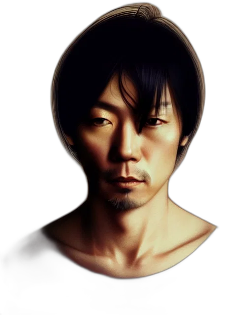 face, mask, staff, hair, photorealistic, concept art, pixel art, 3d render transparent PNG cut-out