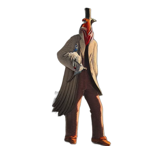 staff, weapon, mask, jacket transparent PNG cut-out
