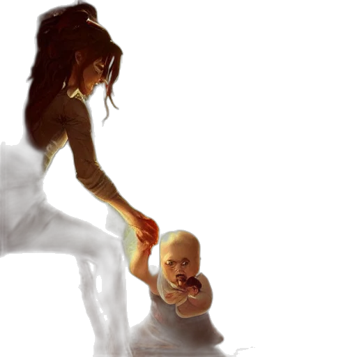 concept art, photorealistic, oil painting, fantasy art transparent PNG cut-out