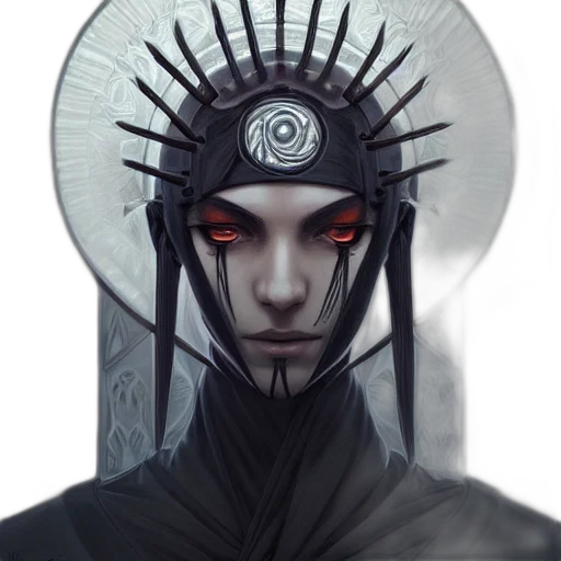 crown, face, robot, staff transparent PNG cut-out