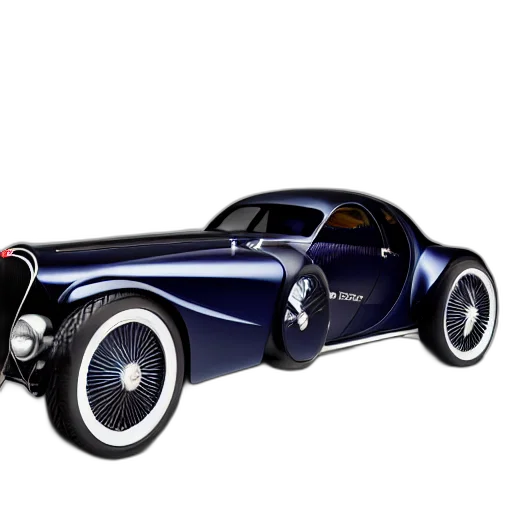 car, 3d render, photorealistic, concept art, bugatti, type, atlantic, concept transparent PNG cut-out