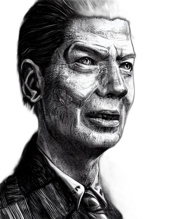 face, mask, pencil sketch, photorealistic, comic book art, cartoon, highly, detailed transparent PNG cut-out