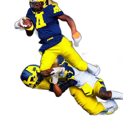 university, michigan, football, game, sports, photography, players, all transparent PNG cut-out