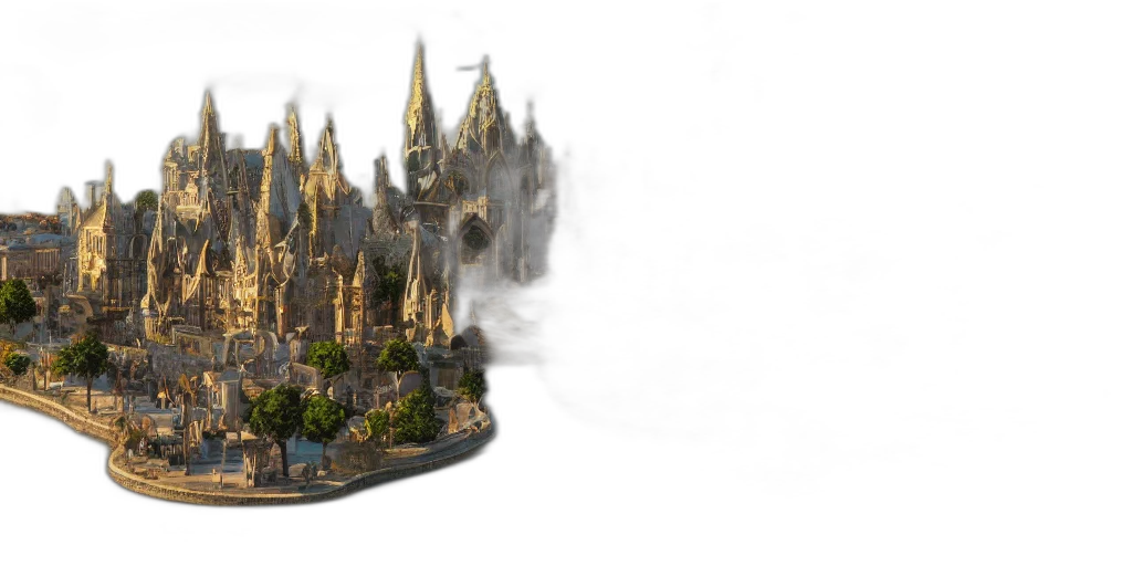 3d render, concept art, fantasy art, photorealistic transparent PNG cut-out