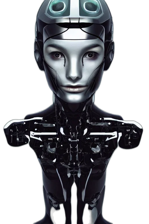 robot, face, mask, cyberpunk, concept art, 3d render, comic book art, human transparent PNG cut-out