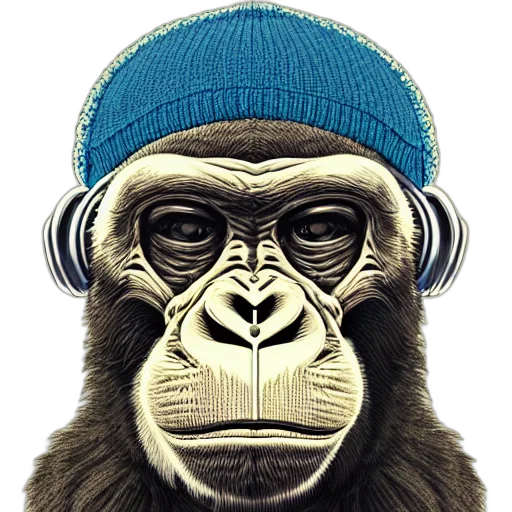 animal, hat, mask, face, photorealistic, concept art, 3d render, cartoon transparent PNG cut-out