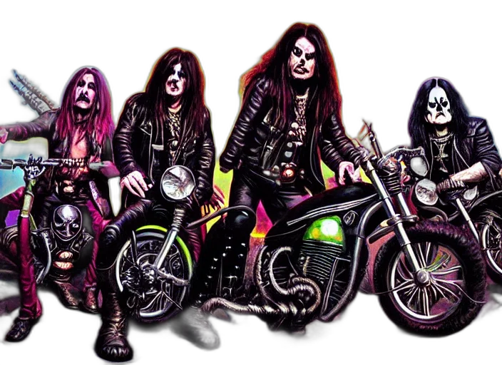 concept art, comic book art, photorealistic, fantasy art, black, sabbath, apocalyptic, demonic transparent PNG cut-out