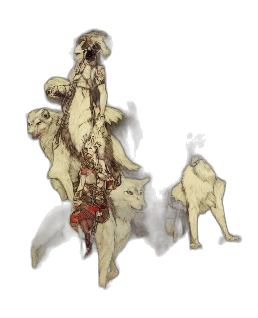 creature, staff, animal, crown transparent PNG cut-out