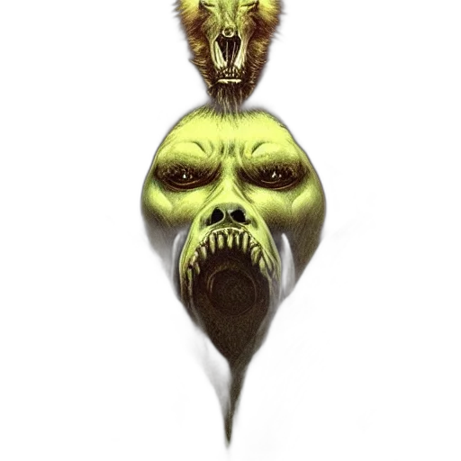 mask, creature, face, staff transparent PNG cut-out