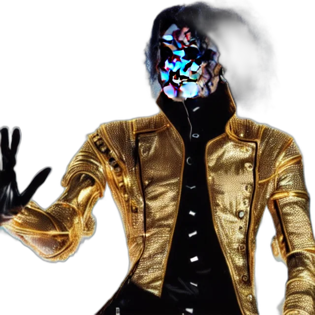 jacket, robot, mask, creature, cyberpunk, concept art, 3d render, comic book art transparent PNG cut-out