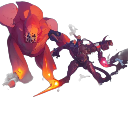 creature, weapon, dragon, staff transparent PNG cut-out