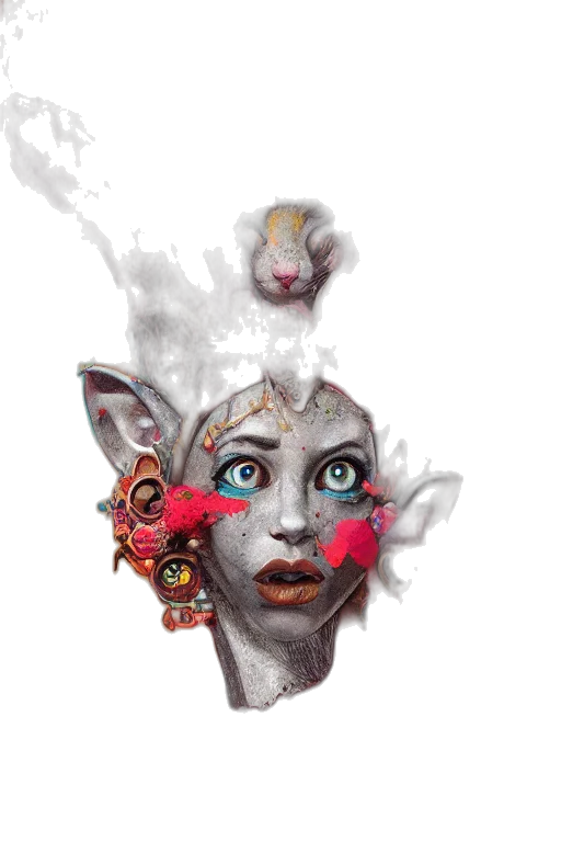 mask, face, crown, creature transparent PNG cut-out