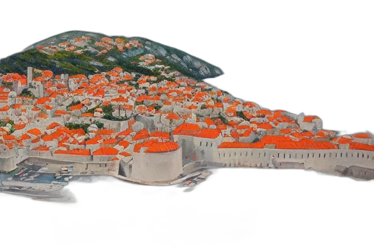 3d render, concept art, photorealistic, city street transparent PNG cut-out