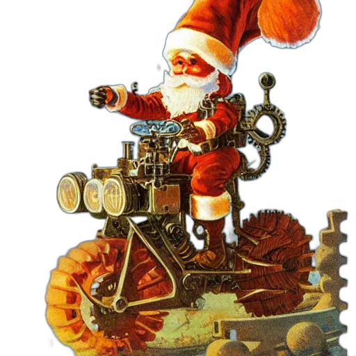 robot, concept art, steampunk, orange transparent PNG cut-out