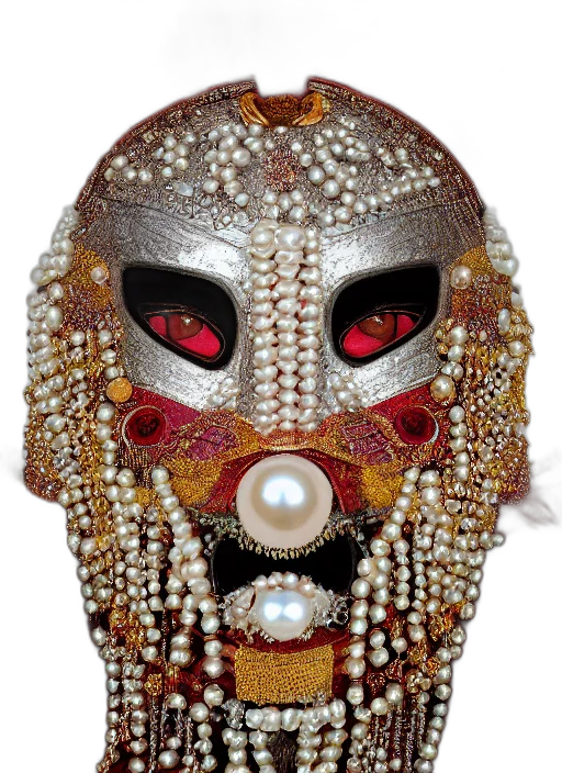 mask, jewelry, face, crown, hyperrealism, detailed, textures, award transparent PNG cut-out