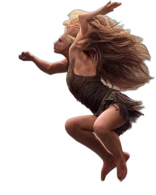 hair, dress, creature, animal, concept art, photorealistic, fantasy art, 3d render transparent PNG cut-out