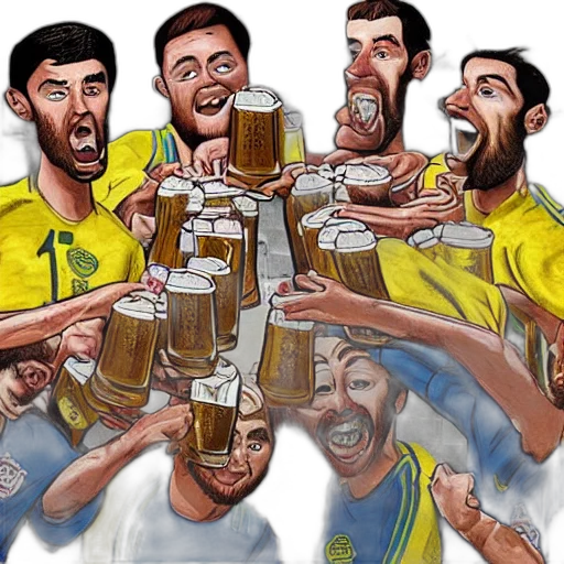 cartoon, concept art, soccer, team transparent PNG cut-out