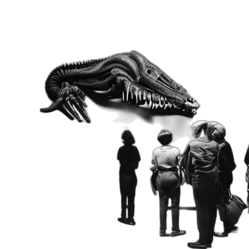 creature, animal, mask, dragon, concept art, photorealistic, outer space, wide transparent PNG cut-out