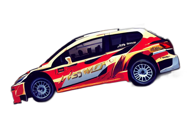 car, 3d render, concept art, photorealistic transparent PNG cut-out