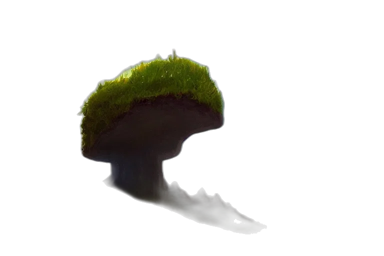crown, hat, hair, tree, concept art, pixel art, fantasy art, 3d render transparent PNG cut-out