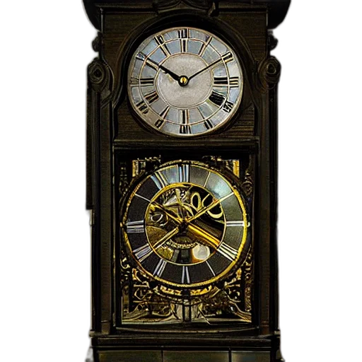 jewelry, staff, furniture, weapon, 3d render, photorealistic, interior, clock transparent PNG cut-out