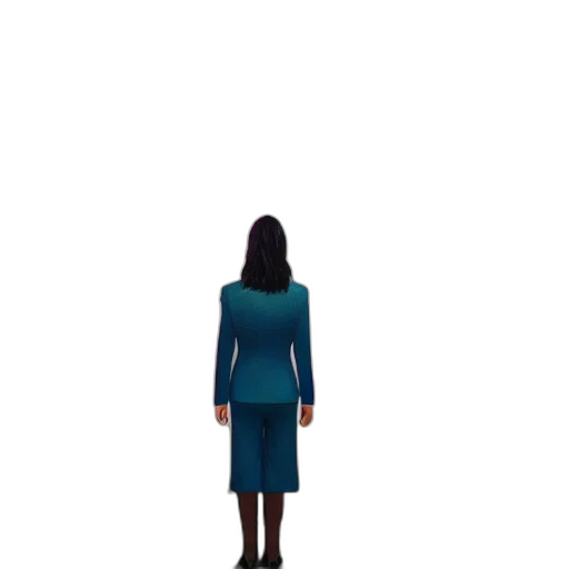 dress, jacket, staff, robot, 3d render, concept art, pixel art, photorealistic transparent PNG cut-out