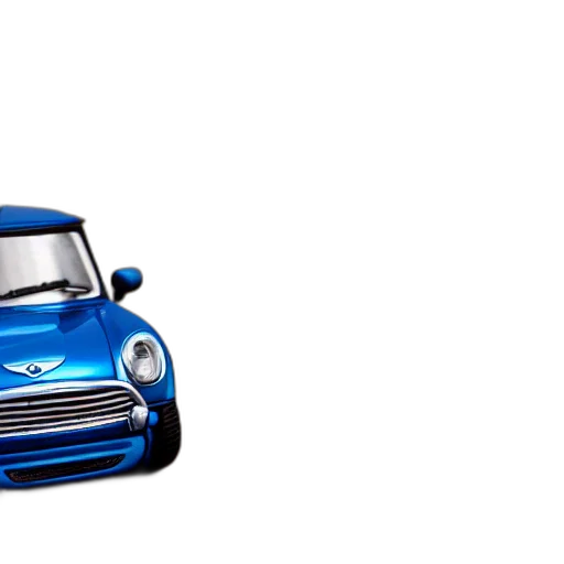 car, 3d render, photorealistic, concept art, cartoon, blue, photo, miniature transparent PNG cut-out