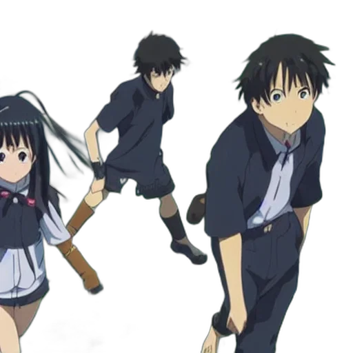 anime, concept art, cartoon, snow transparent PNG cut-out