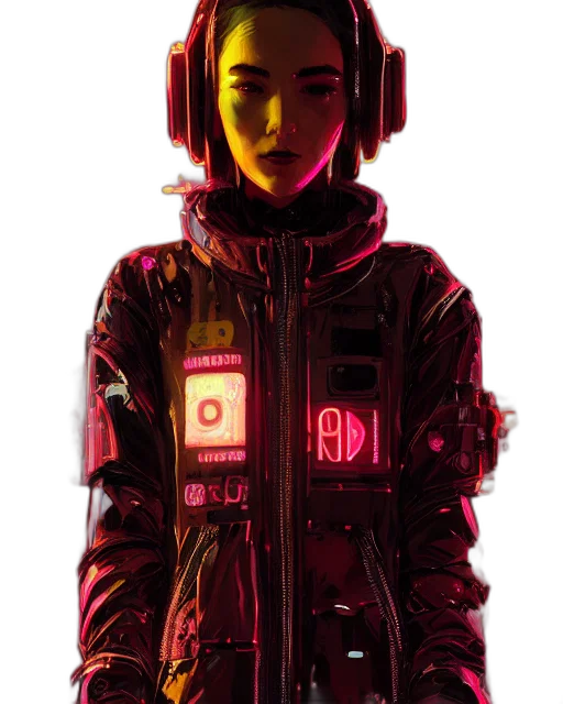 robot, jacket, face, mask transparent PNG cut-out