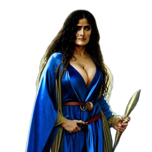 staff, sword, jewelry, dress, fantasy art, concept art, comic book art, photorealistic transparent PNG cut-out