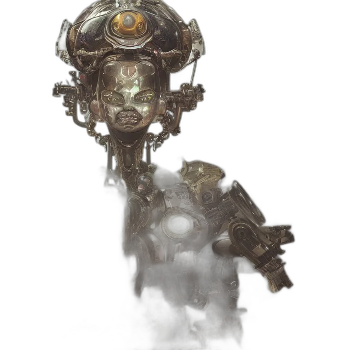 robot, mask, face, staff transparent PNG cut-out