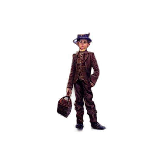 hat, staff, 3d render, concept art transparent PNG cut-out