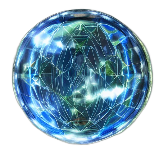jewelry, crown, staff, 3d render, outer space, blue, psychonautist, crystal transparent PNG cut-out