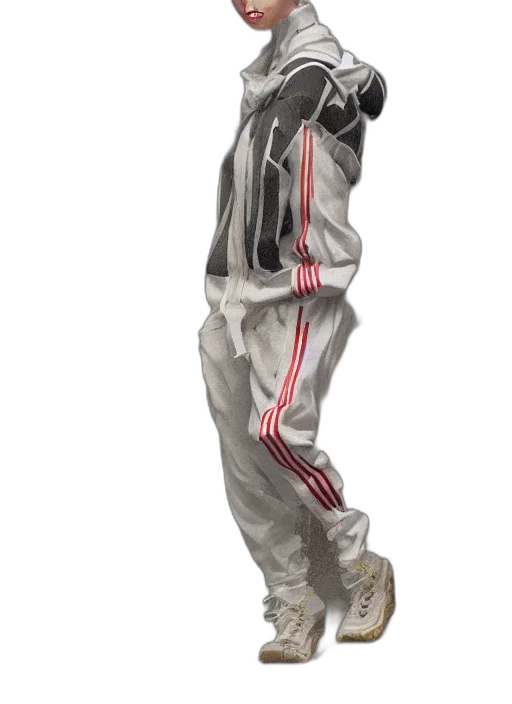 jacket, staff, robot, shoes transparent PNG cut-out