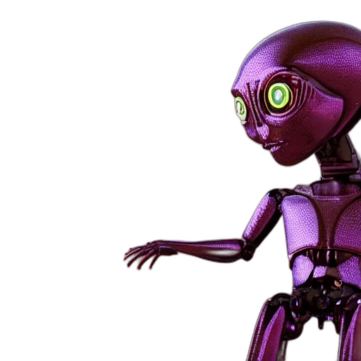 robot, creature, 3d render, concept art transparent PNG cut-out