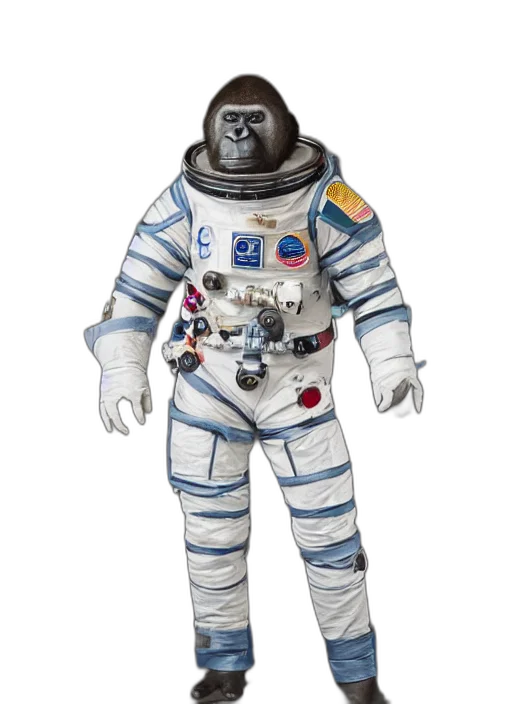 robot, jacket, mask, creature, concept art, outer space, studio, photo transparent PNG cut-out