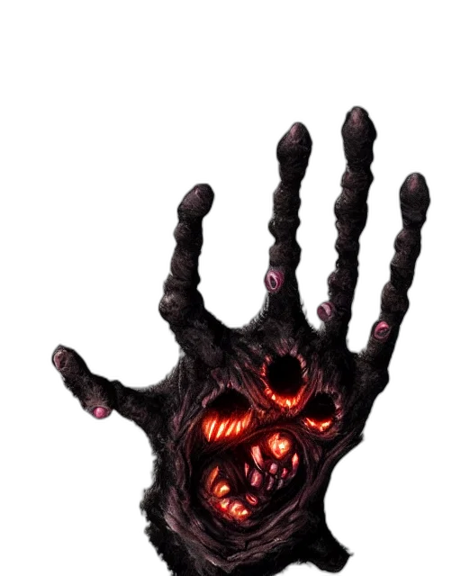 creature, staff, mask, crown transparent PNG cut-out