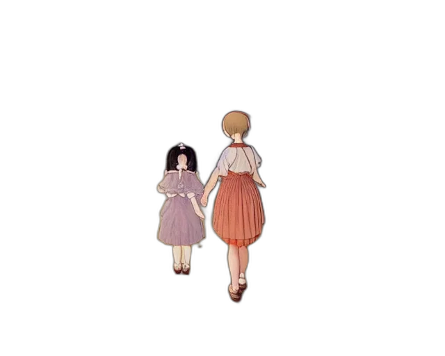 dress, hair, creature, pixel art transparent PNG cut-out