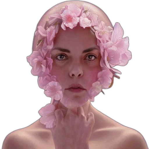 mask, face, flower, crown transparent PNG cut-out