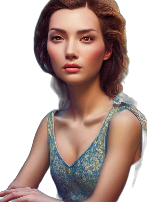 face, dress, jewelry, robot transparent PNG cut-out