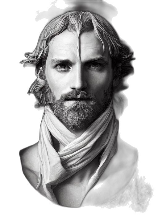 face, photorealistic, fantasy art, pencil sketch, concept art, monochrome, digital, painting transparent PNG cut-out