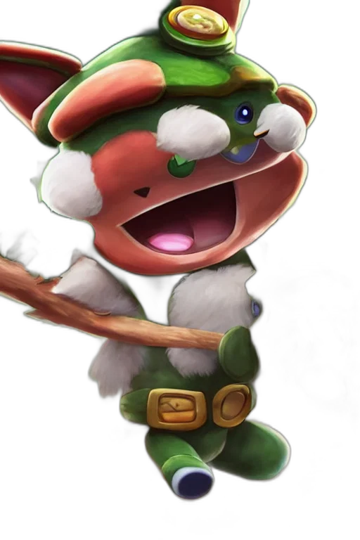 staff, weapon, hat, creature transparent PNG cut-out