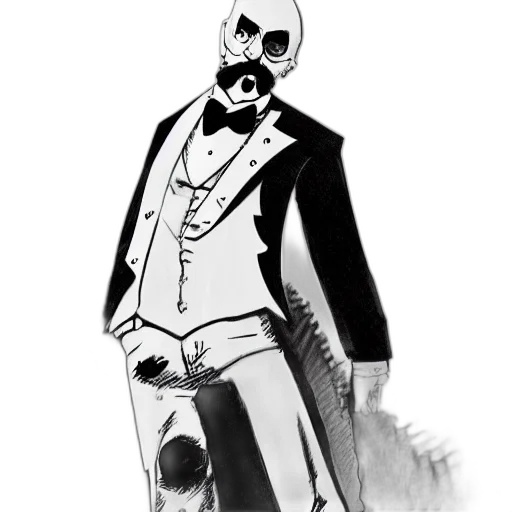 mask, jacket, staff, robot transparent PNG cut-out