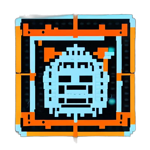 robot, face, mask, crown transparent PNG cut-out